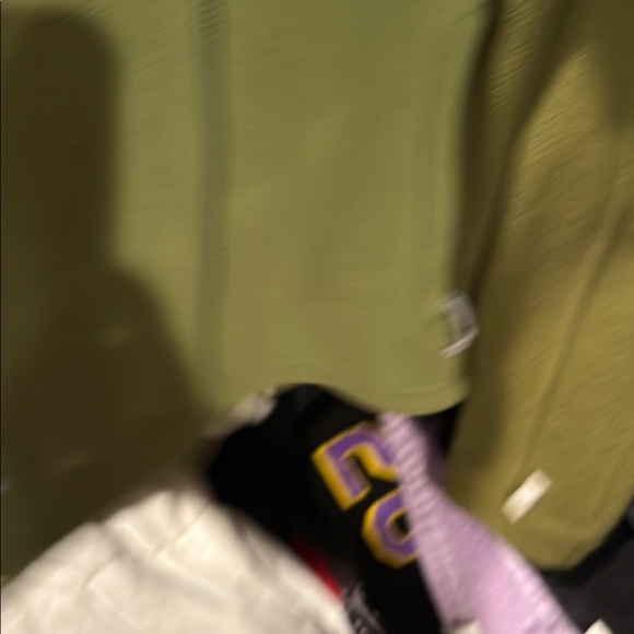 Sold: The North Face Two Toned Olive Green Fleece Zip Up Jacket  sz.M women’s - Picture 6 of 12